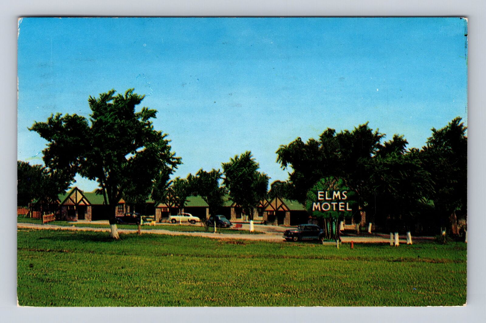 Joplin MO-Missouri, The Elms Motel Advertising, Vintage c1954 Souvenir Postcard
