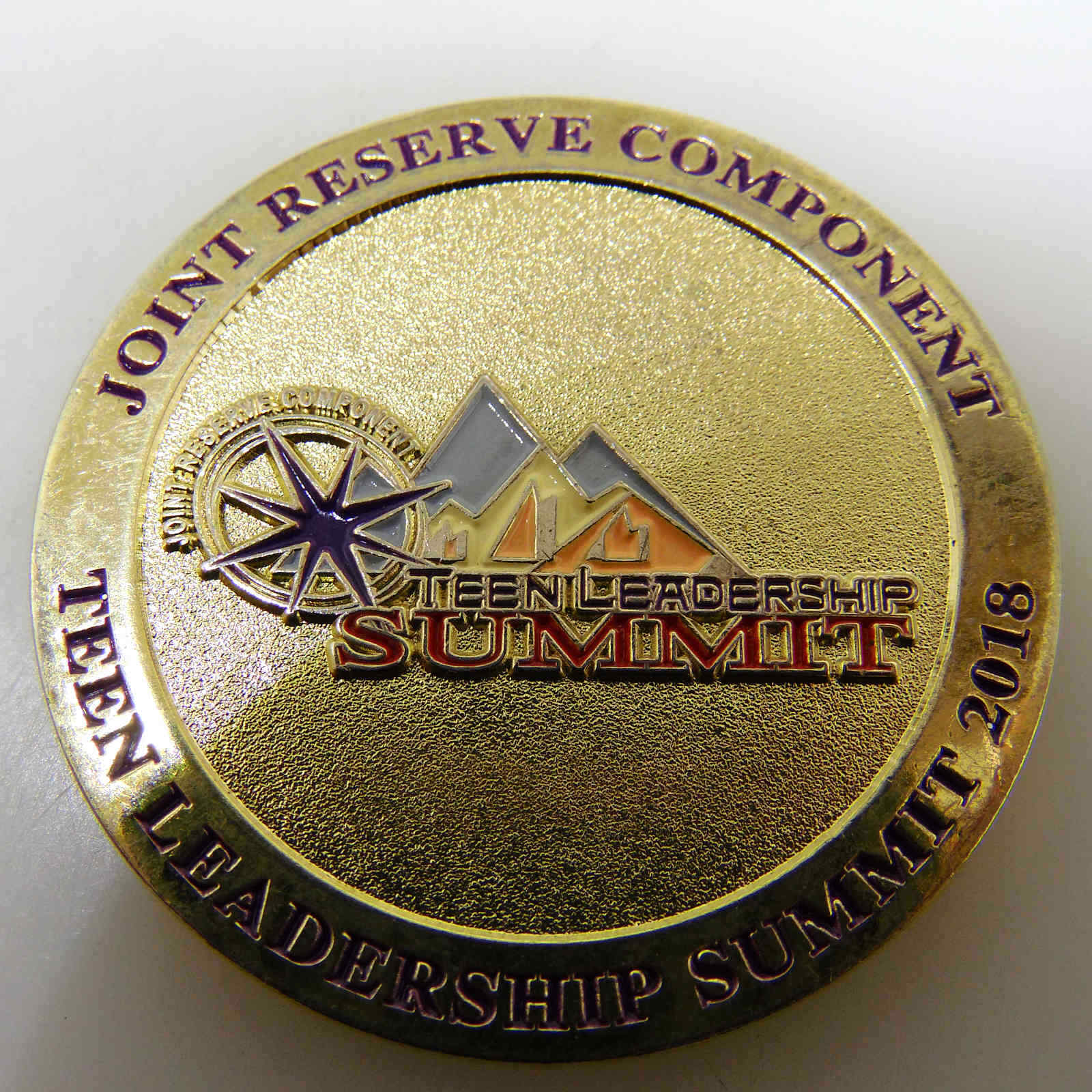 JOINT RESERVE COMPONENT TEEN LEADERSHIP SUMMIT 2018 CHALLENGE COIN