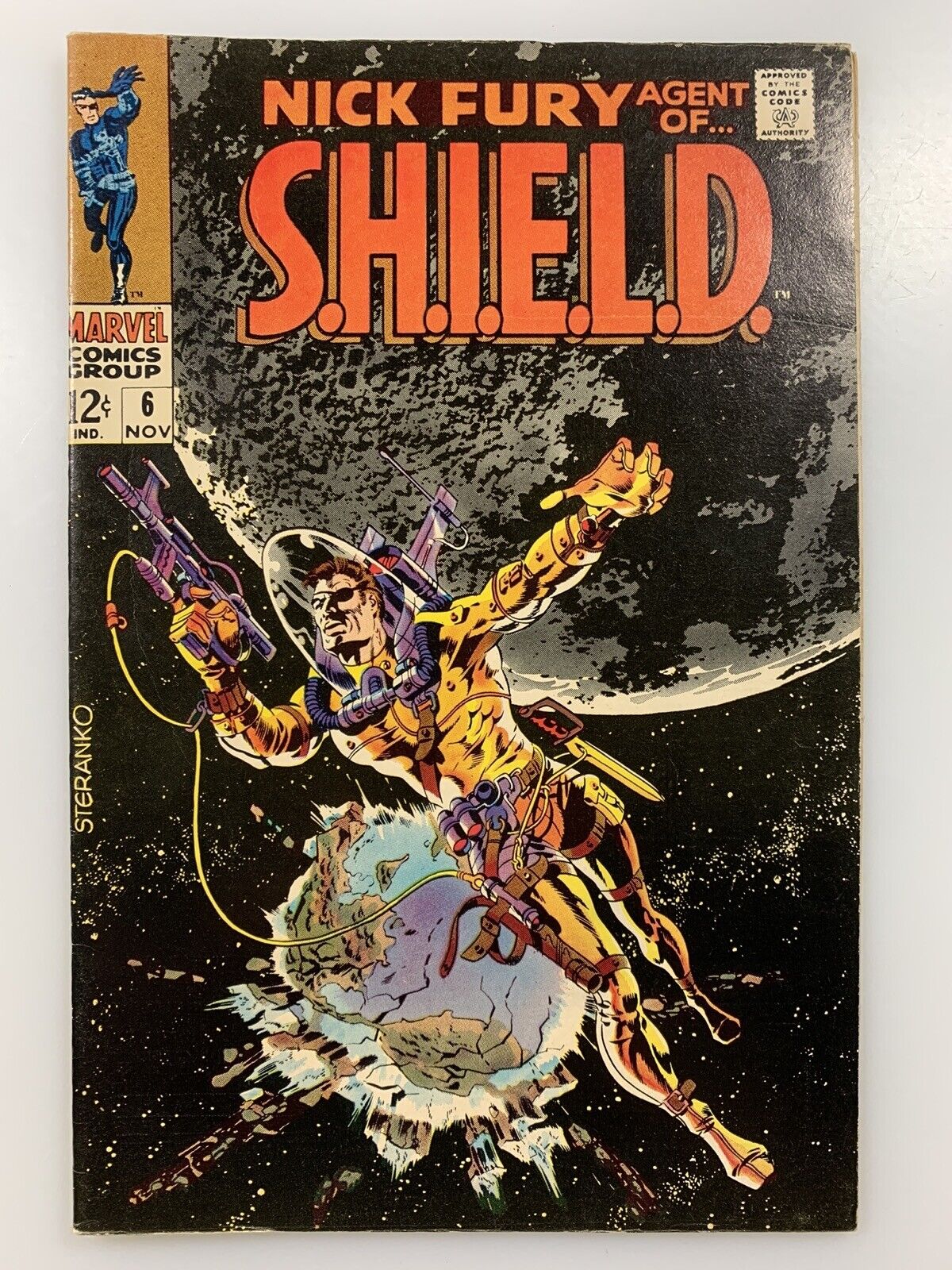 NICK FURY, AGENT OF SHIELD #6: Doom Must Fall 1968 STERANKO COVER Marvel Comics