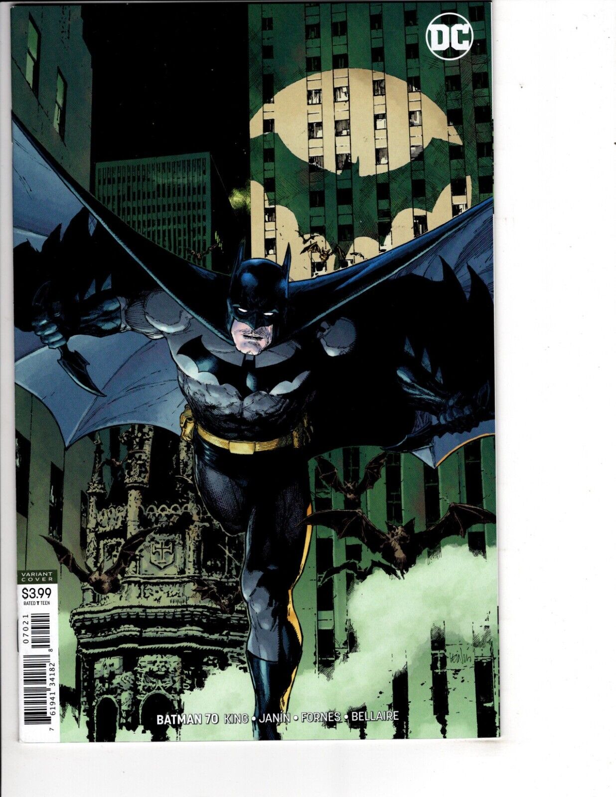 BATMAN #70 (2018) DC COMICS LEINIL FRANCIS YU VIRGIN VARIANT COVER NM-