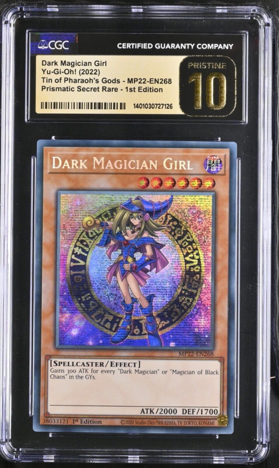 Yu-Gi-OH Card Dark Magician Girl MP22-EN268 CGC Pristine 10
