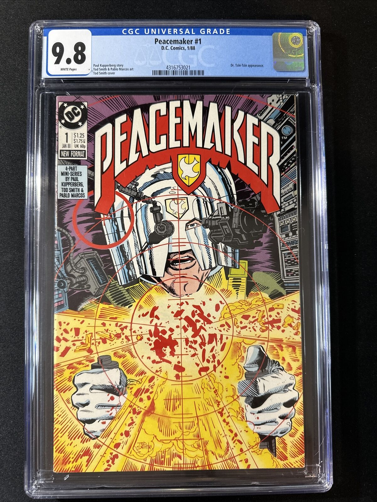 Peacemaker #1 CGC 9.8 1988 DC Comics White Pages 1st Print