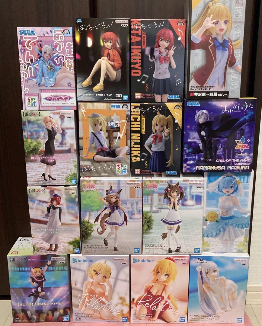 Anime Mixed set hololive Oshi no Ko etc. Girls Figure Goods lot of 16 Set sale