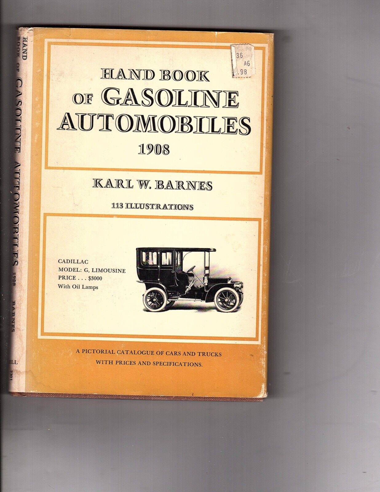1908 Hand Book of Gasoline Automobiles HandBook Cadillac Packard Pope Buick (lp