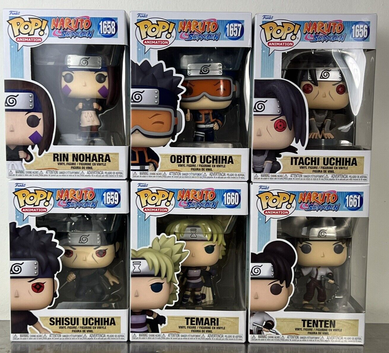 Funko POP Naruto: Shippuden Wave 13 - Complete Set of 6 - **NEW - SHIPS FAST**