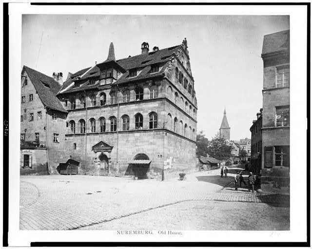 Photo:Nuremburg. Old house,Germany 1860's