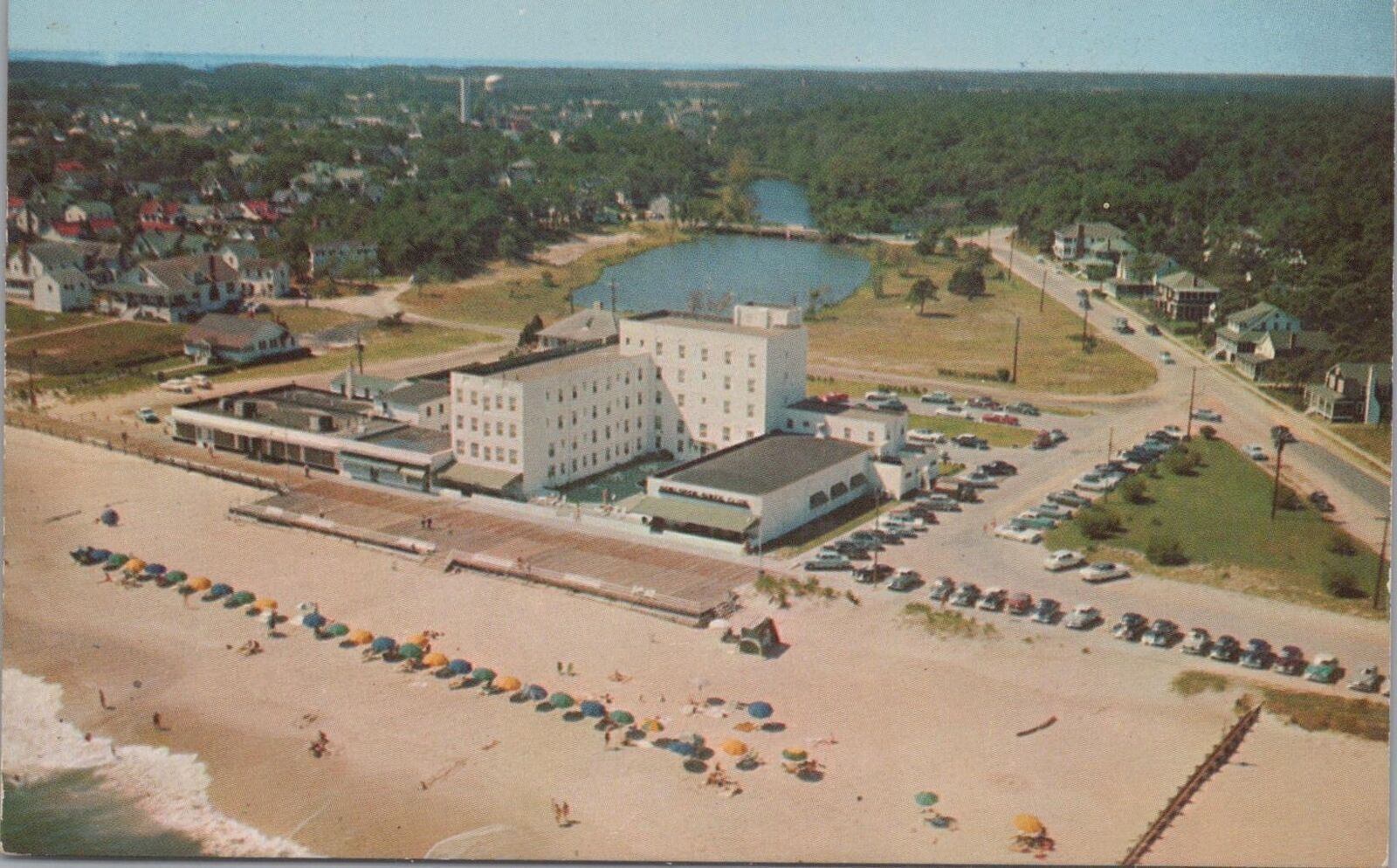 Postcard Hotel Henlopen Rehoboth Delaware DE 1956