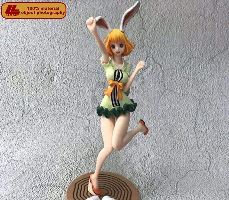 Anime OP Pirates Rabbit Mink Carrot Cute PVC Action Figure Statue Toy Gift