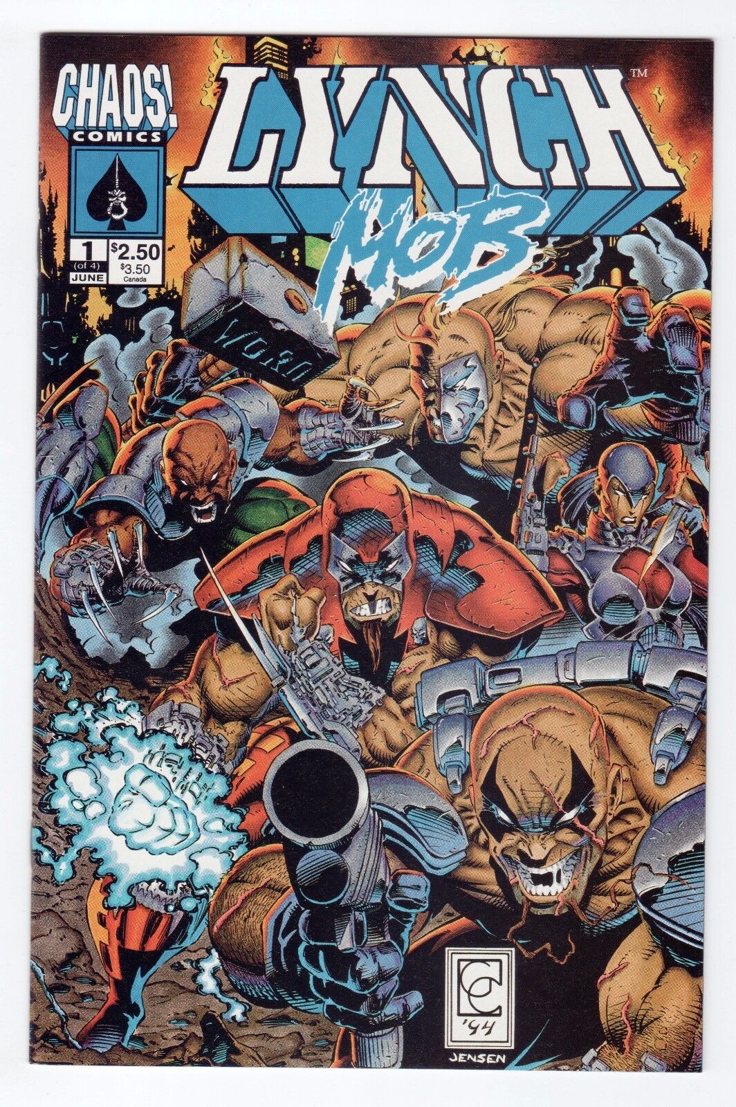 Chaos Comics Lynch Mob (1994) #1 & #2 Greg Capullo 2 Book Lot VF 8.0