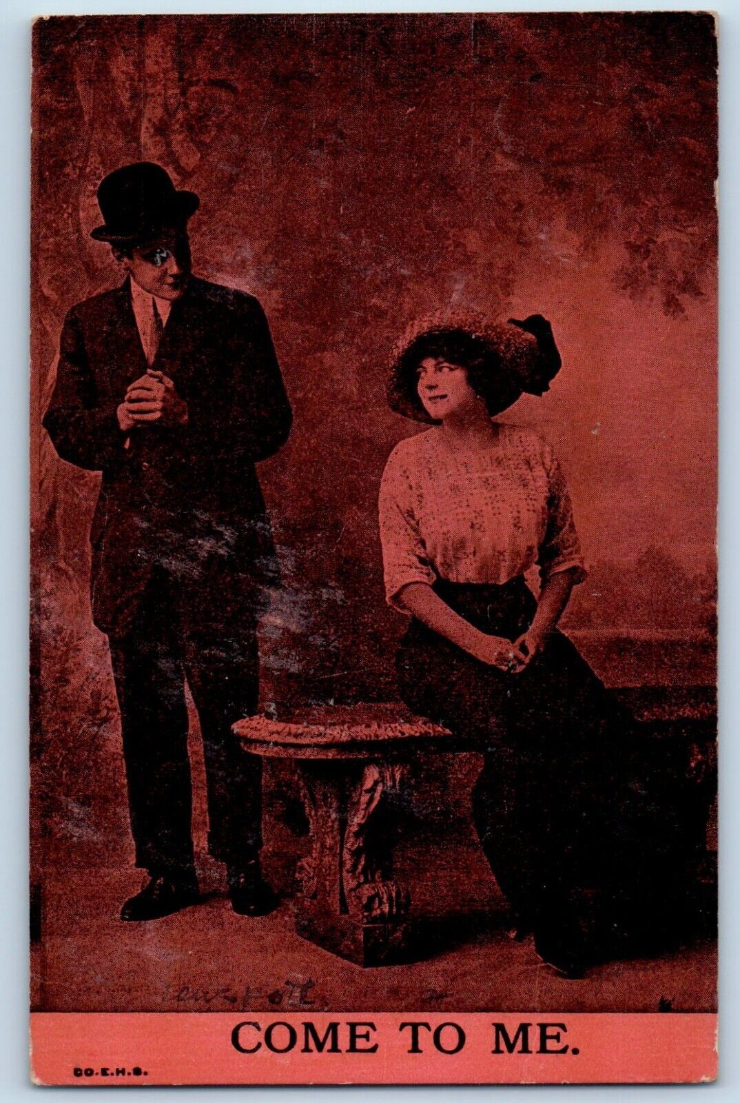 Couple Romance Postcard Come To Me Minneapolis Minnesota MN 1912 Antique
