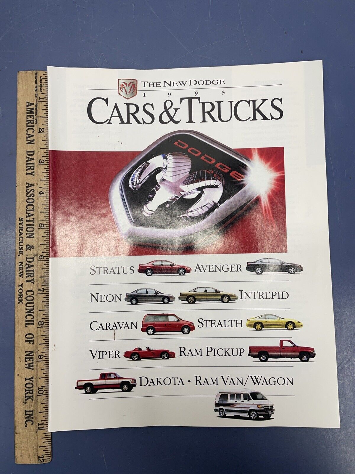 Vintage NOS 1995 Dodge Lineup Cars And Trucks Viper Stealth Ram Avenger