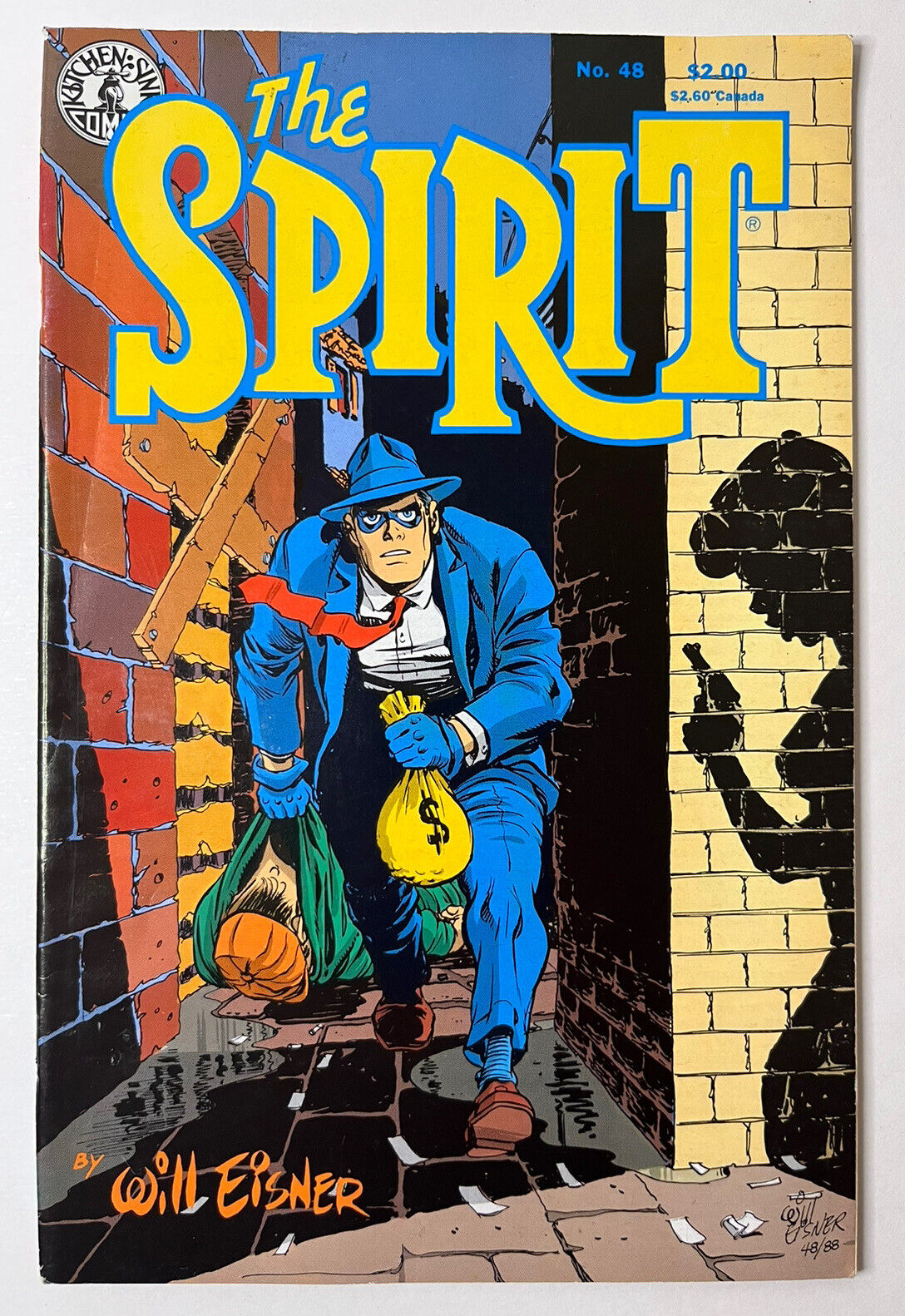 The Spirit #48 October 1988 ✅Will Eisner ✅ Kitchen Sink Comics ✅ Copper Age