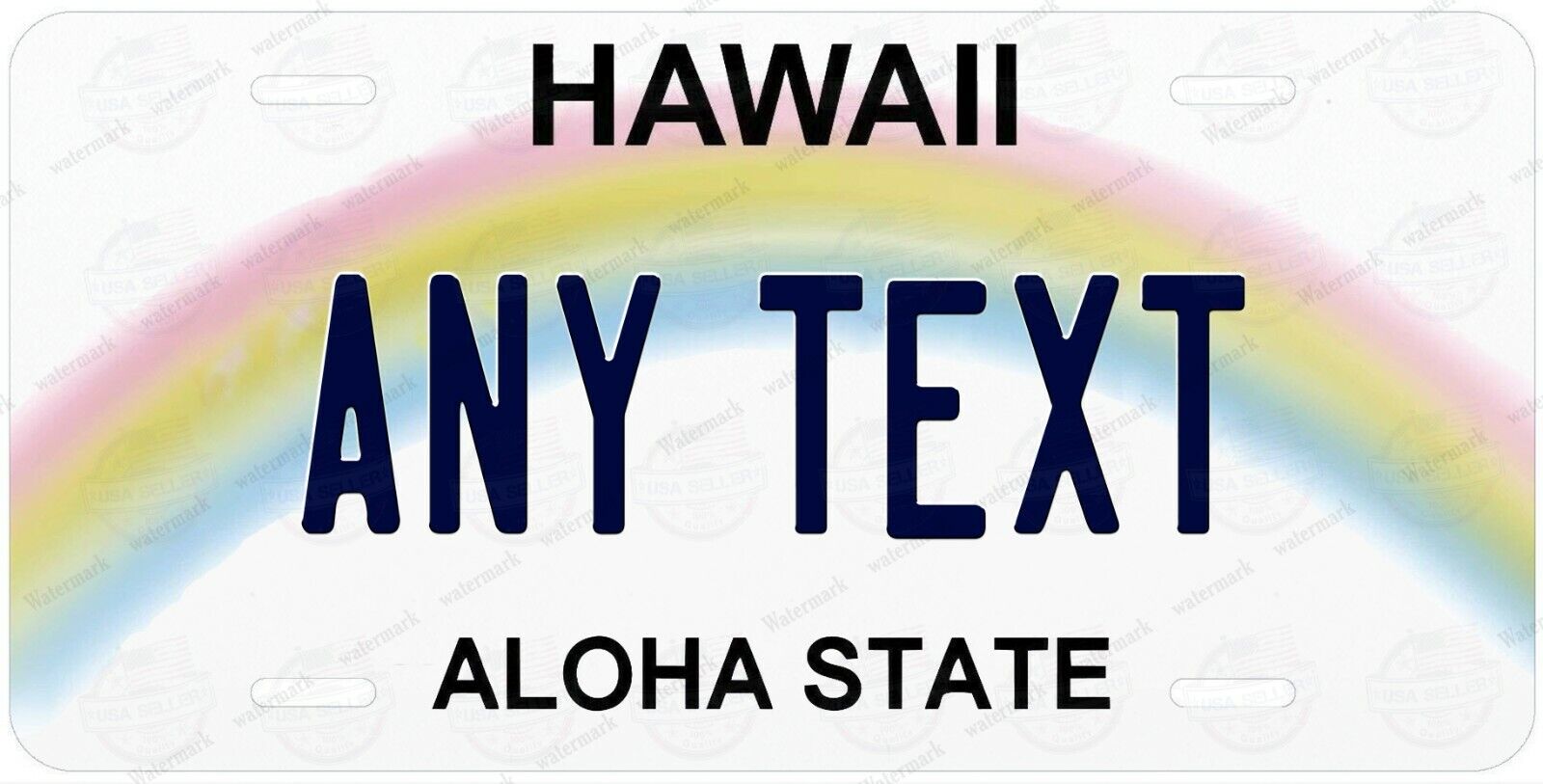 HAWAII Personalized Custom License Plate Tag for Auto Car Bicycle ATV Motorcycle