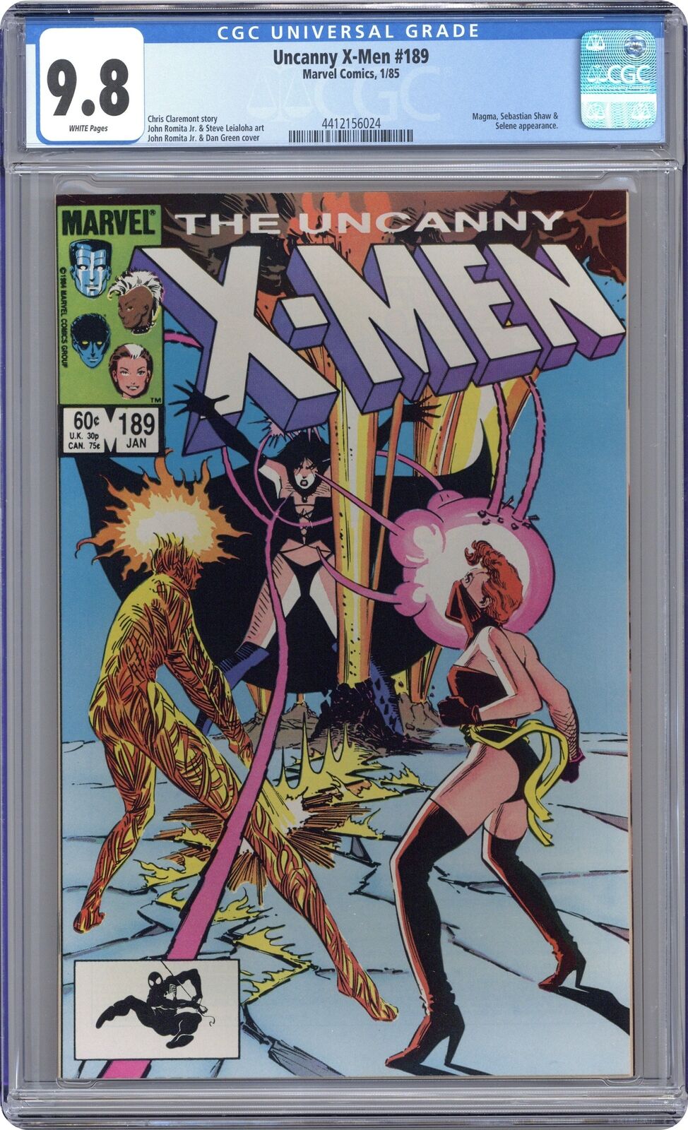 Uncanny X-Men #189 CGC 9.8 1985 4412156024