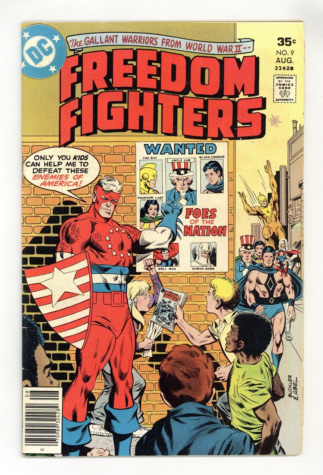 Freedom Fighters Mark Jewelers #9MJ VG/FN 5.0 1977 Low Grade