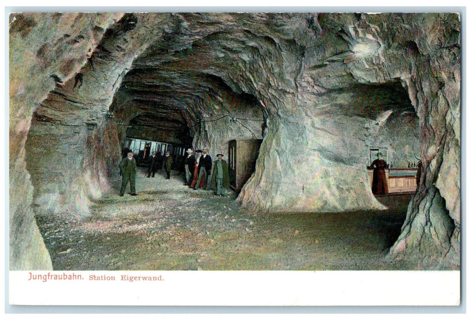 c1910 Station Eigerwand Jungfraubahn Grindelwald Bern Switzerland Postcard