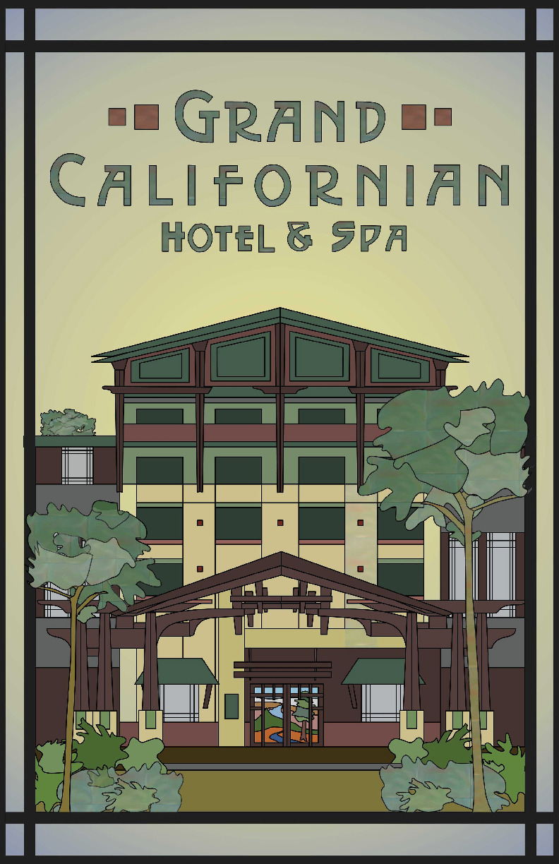 Disneyland Grand Californian Hotel & Spa Resort Disney Vacation Club Poster