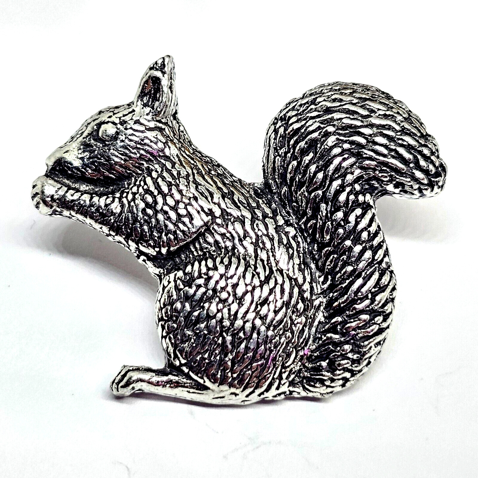 Squirrel Pin Badge Pewter Cute Brooch Pin Badge Made By Famous A R Brown UK Made
