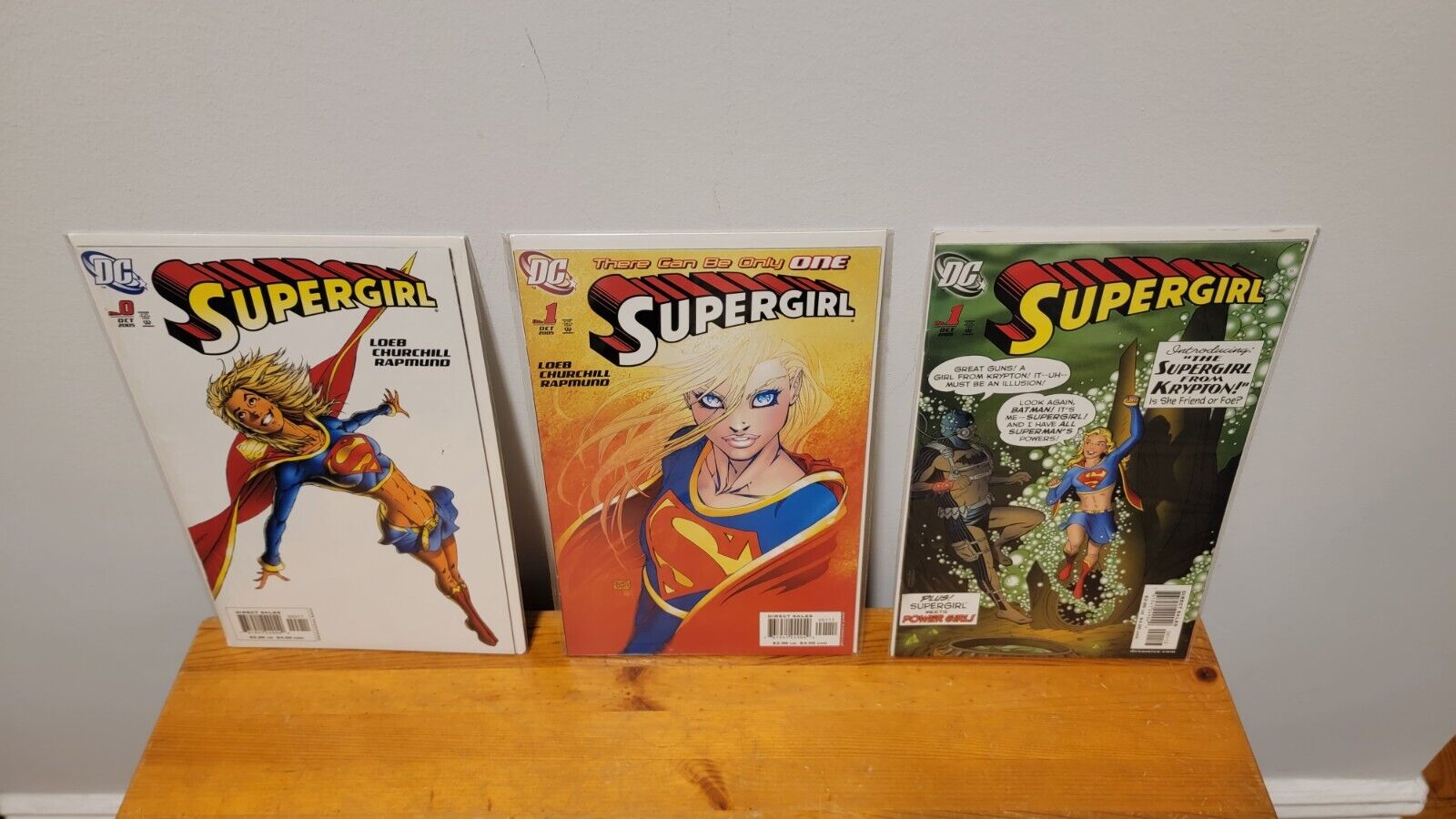 Supergirl #0, #1 Turner Variant, & #1  3rd Printing Churchill Variant 2005