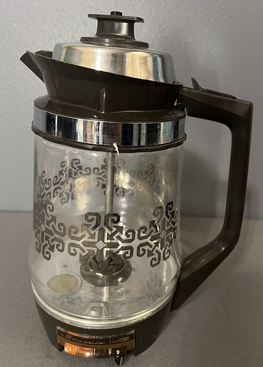 Vintage MCM Proctor Silex Starflite Light Up Glass Percolator Coffee Pot P102N