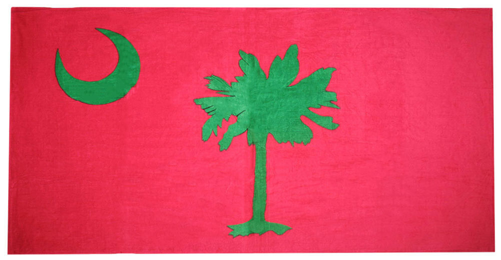 Pink SC South Carolina 30 x 60 Beach Towel (Cotton Twill)