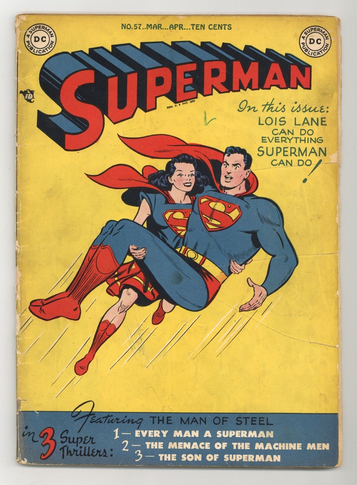 Superman #57 FR/GD 1.5 RESTORED 1949