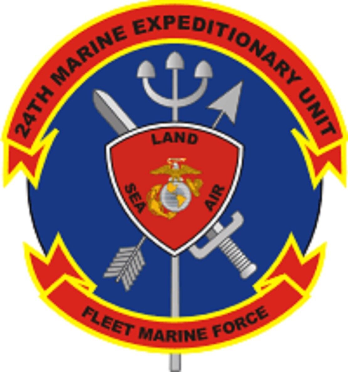 USMC 24th MEU Marine Expeditionary Unit Decal - 4\