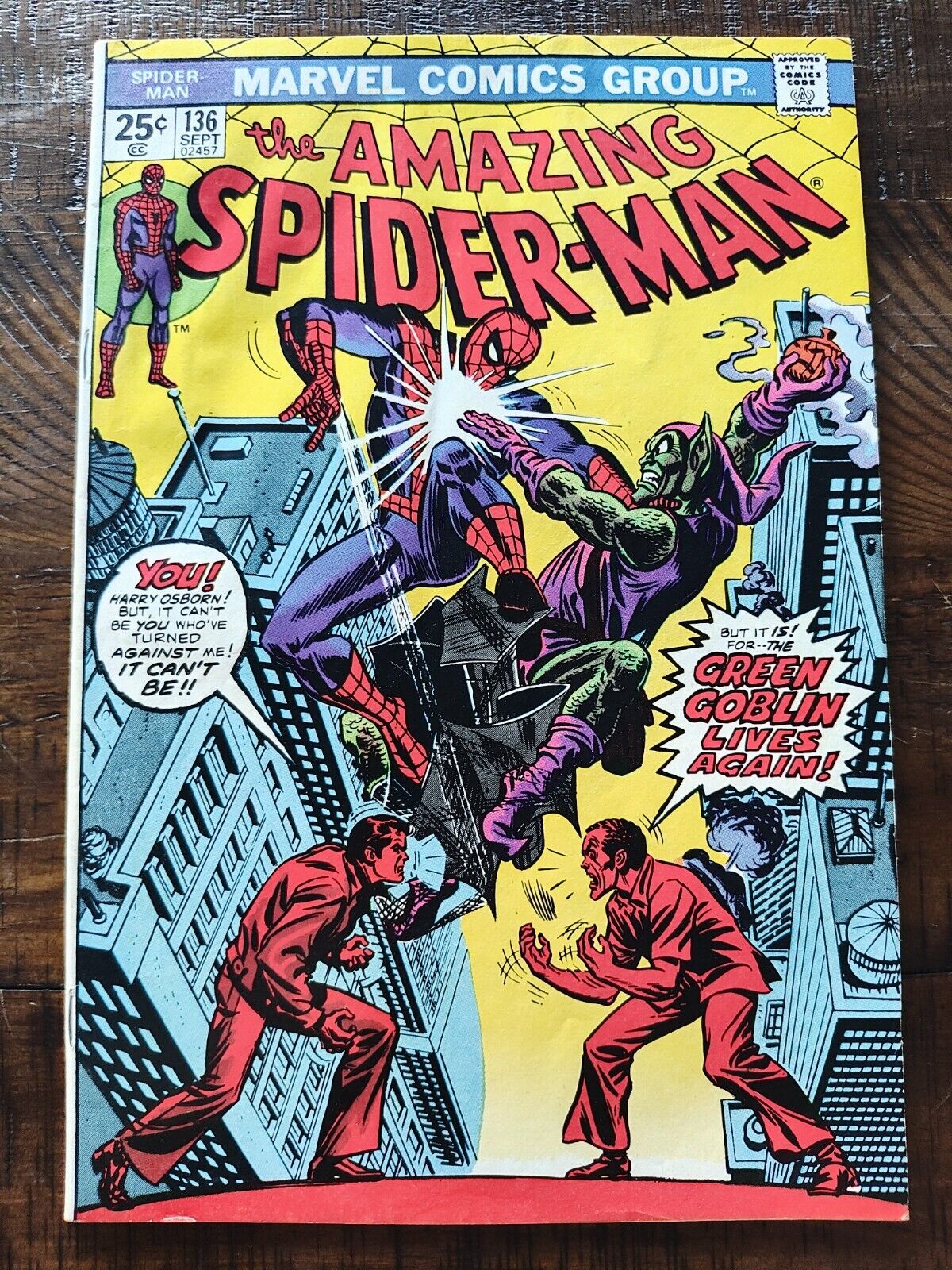 Amazing Spider-Man #136 1974 Key Issue: 1st Harry Osborn As Green Goblin NICE