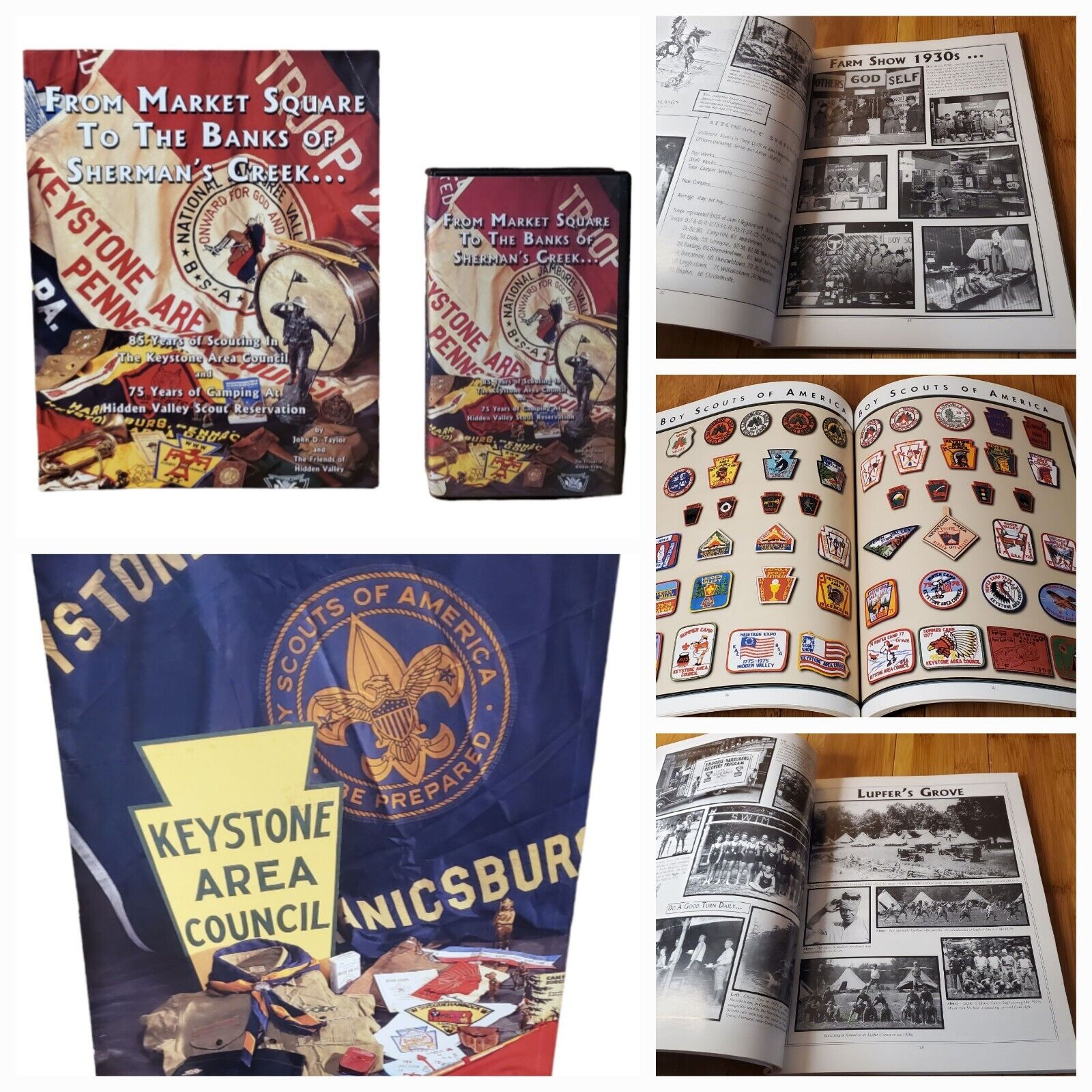 Pennsylvania Boy Scouts BSA Keystone Area Council Book & VHS 2002 - 85 years...