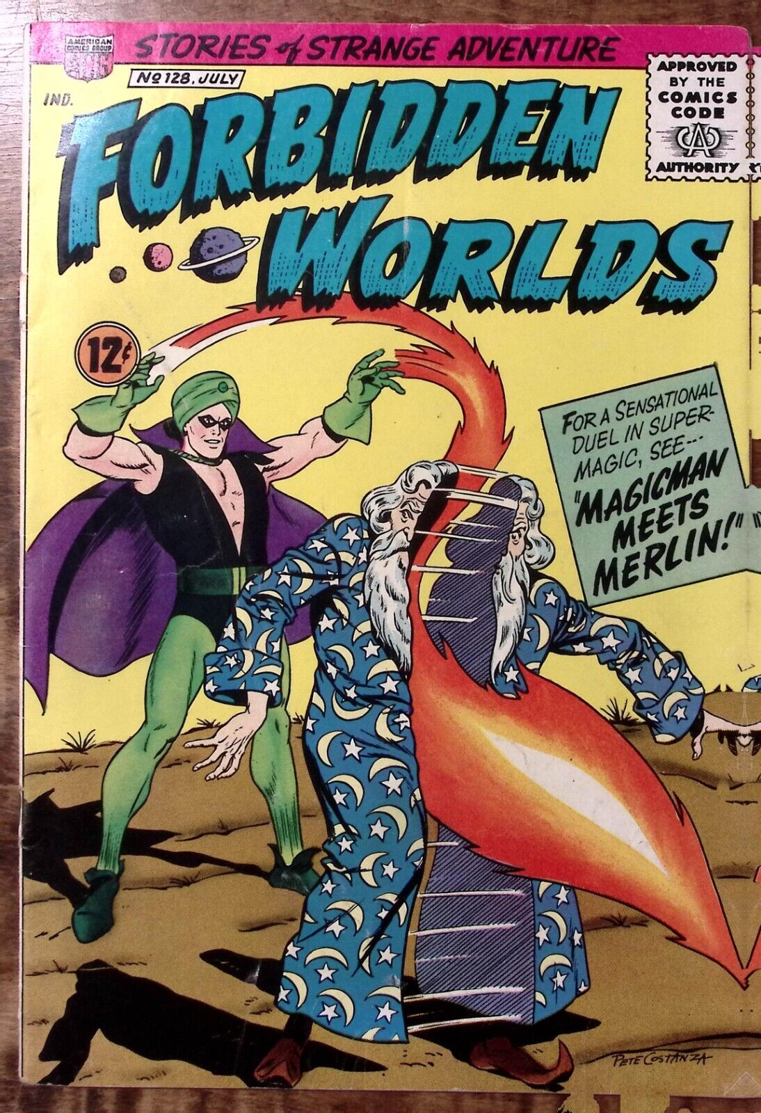1965 FORBIDDEN WORLDS #128 JULY MAGICMAN MEETS MERLIN COMICS Z4430