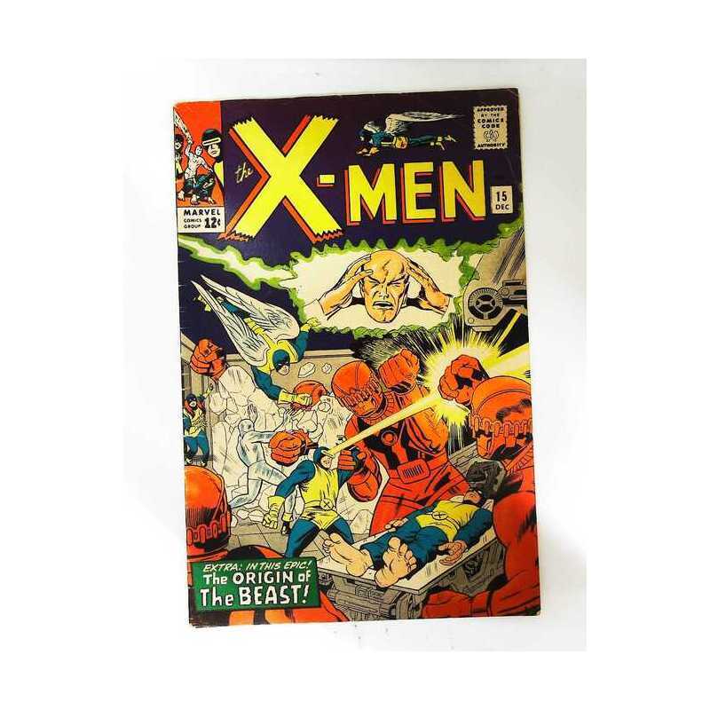 X-Men #15  - 1963 series Marvel comics VG+ Free USA Shipping [n@