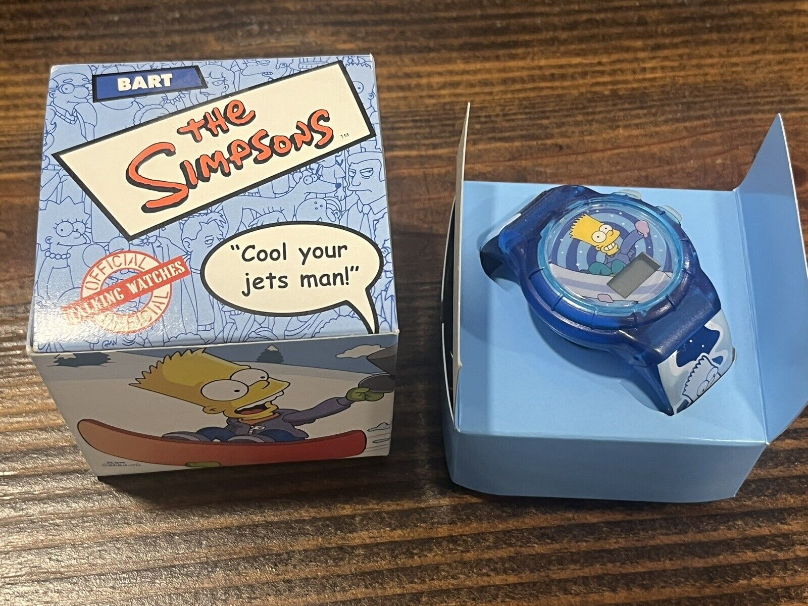 Bart Simpson, The Simpsons, Talking Watch NEW In Box 2002 Burger King