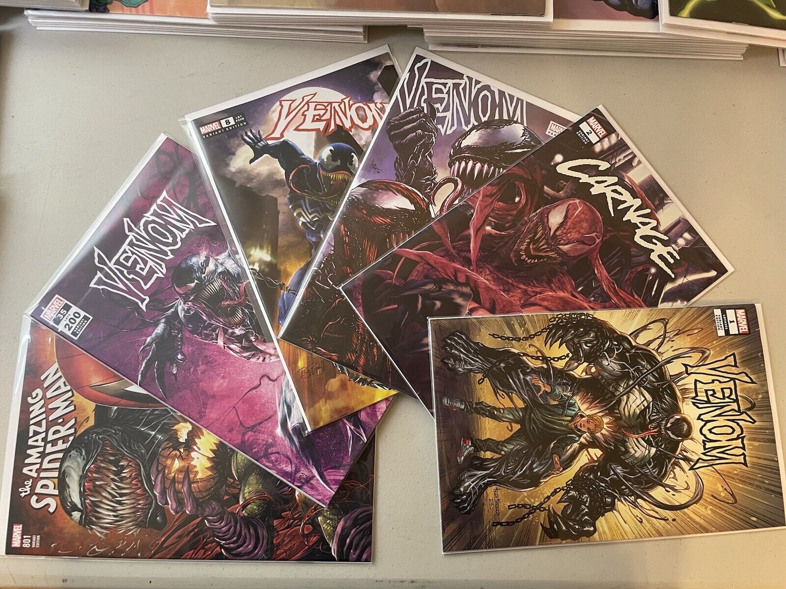 Venom Carnage Spider-Man Mixed Lot of 6 Comic Books Great Deal $90 Value