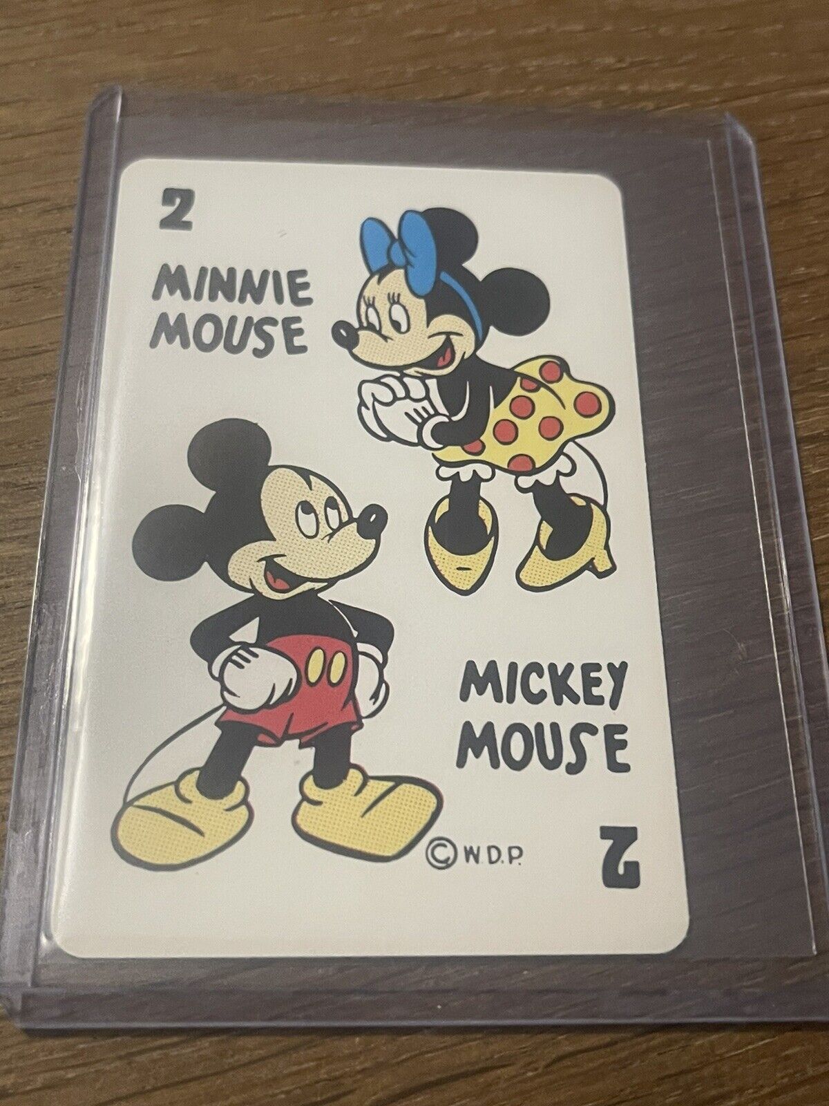 Vintage Walt Disney Productions 🎥 Card Game Minnie & Mickey Mouse Playing Card