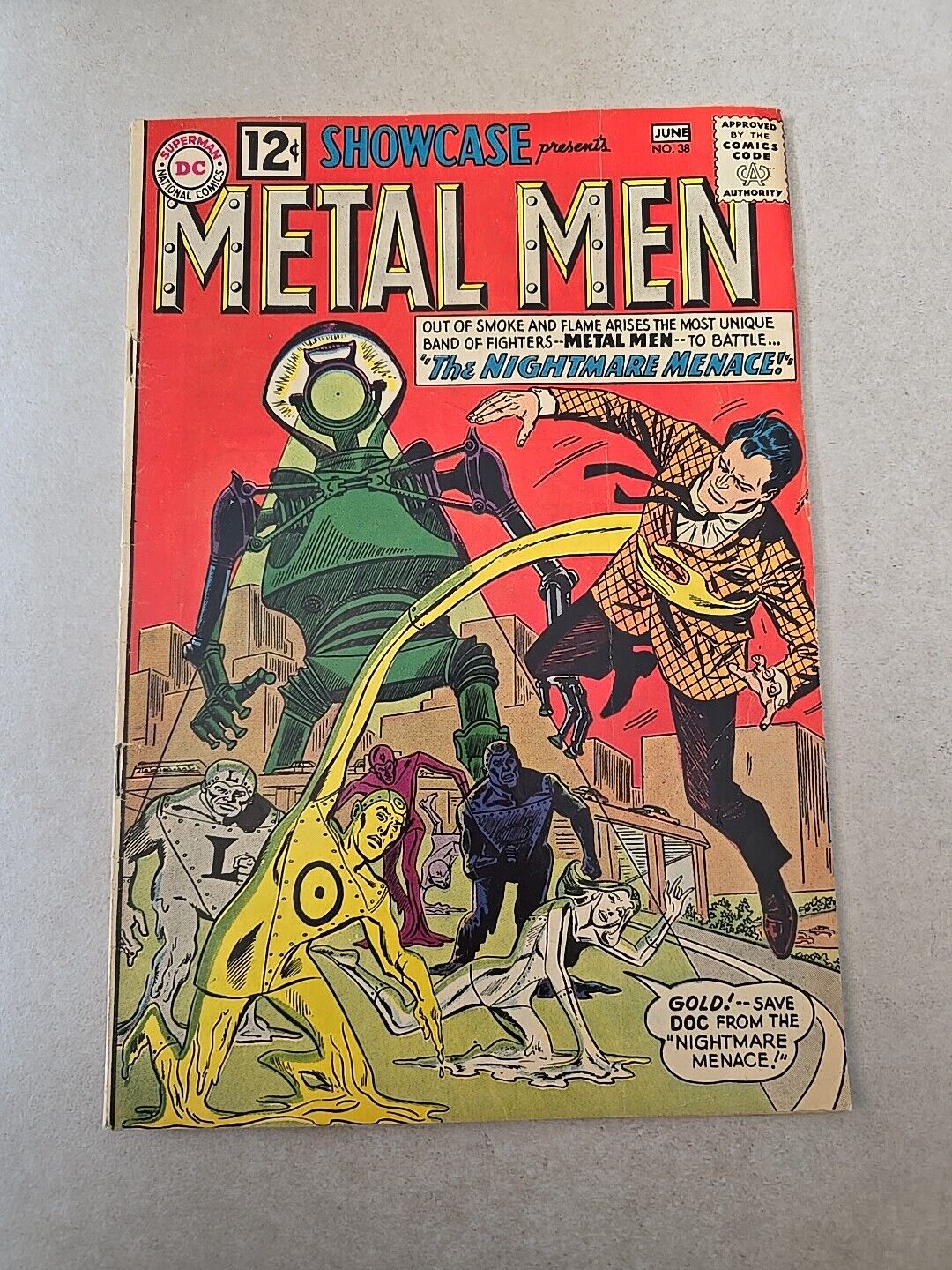 Showcase #38  1962 2nd app. Metal Men Comics 
