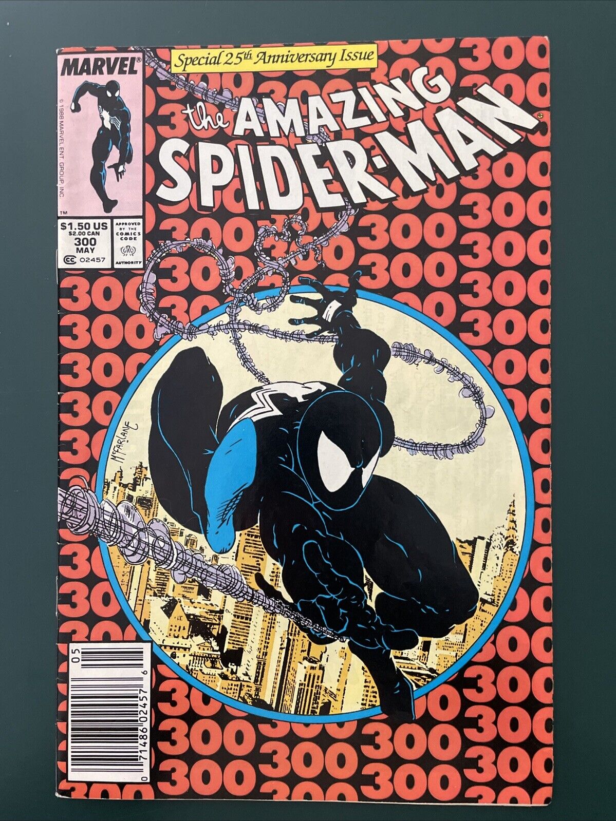 Amazing Spider-Man #300 1st Appearance Venom NEWSSTAND 1988 McFarlane 