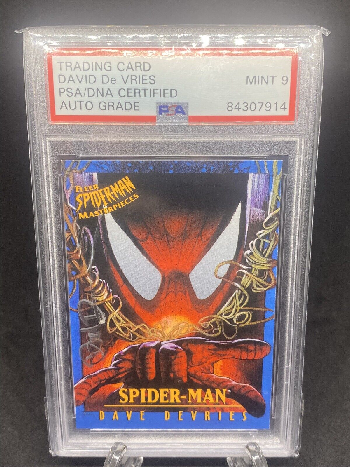 Spider Man David DeVries PSA/DNA Auto 9 🔥🔥🔥