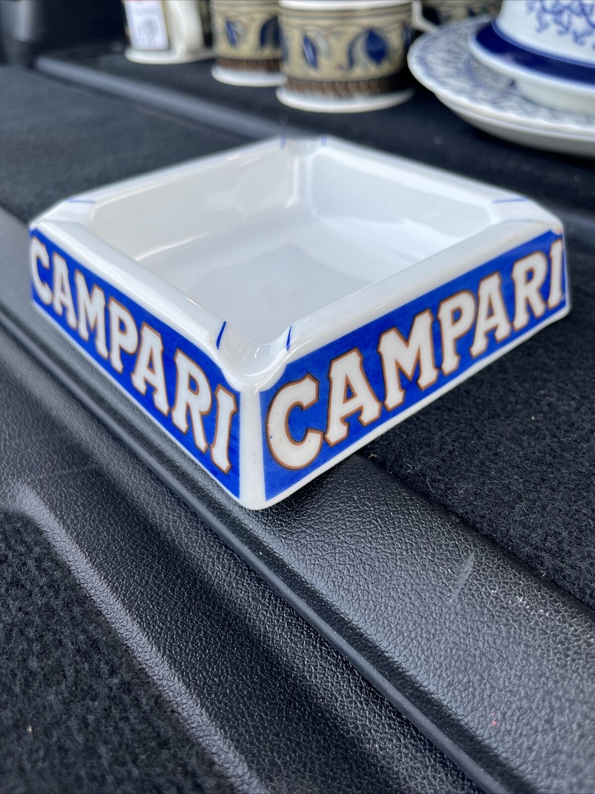 Vintage 1960’s Mid-Century Campari Italy Ceramic Ashtray