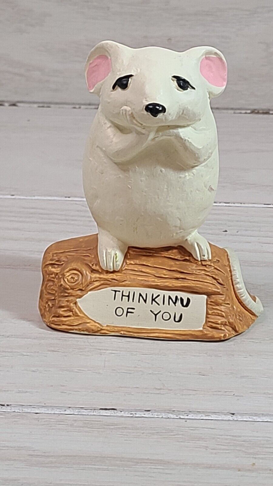 Vintage 1978 Enesco Mouse Thinking Of You Figurine 4\