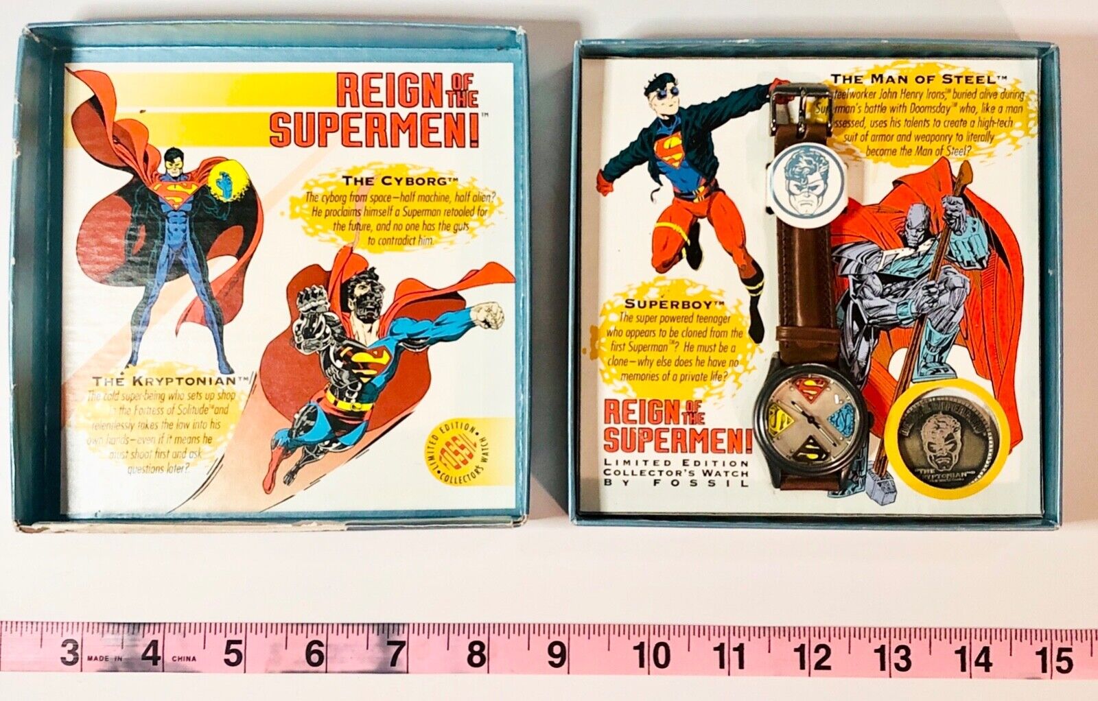 Reign of the Supermen Limited Edition Collectors Watch by Fossil 1993