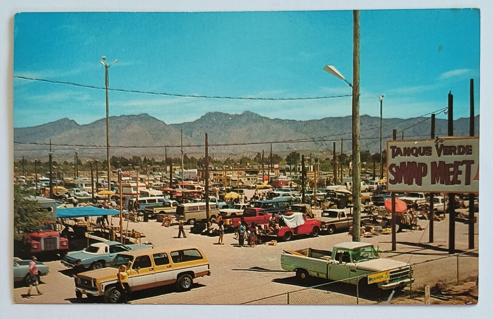 Tucson AZ Arizona Tanque Verde Swap Meet Vintage Postcard C4
