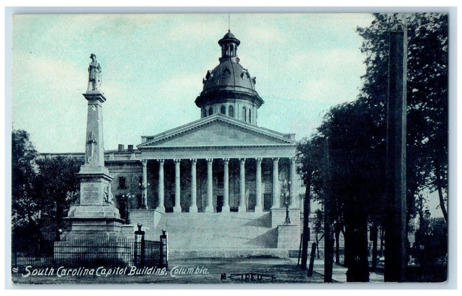 c1910's South Carolina State Capitol Scene Columbia SC Unposted Vintage Postcard