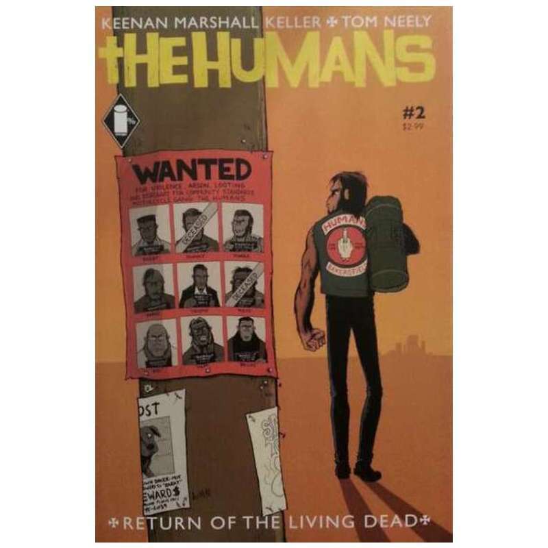 Humans #2 in Near Mint minus condition. Image comics [z;