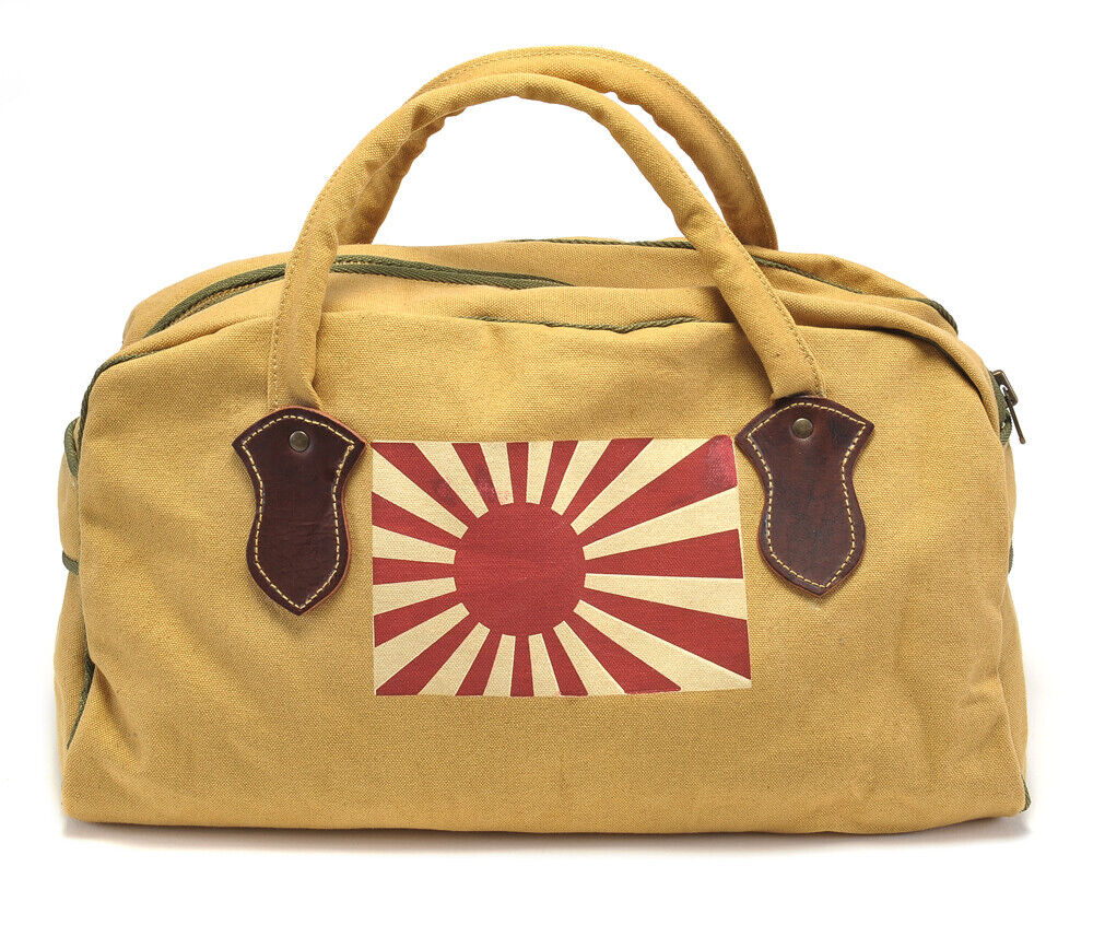 WW2 Japanese Pilots Kit Bag with Rising Sun Flag
