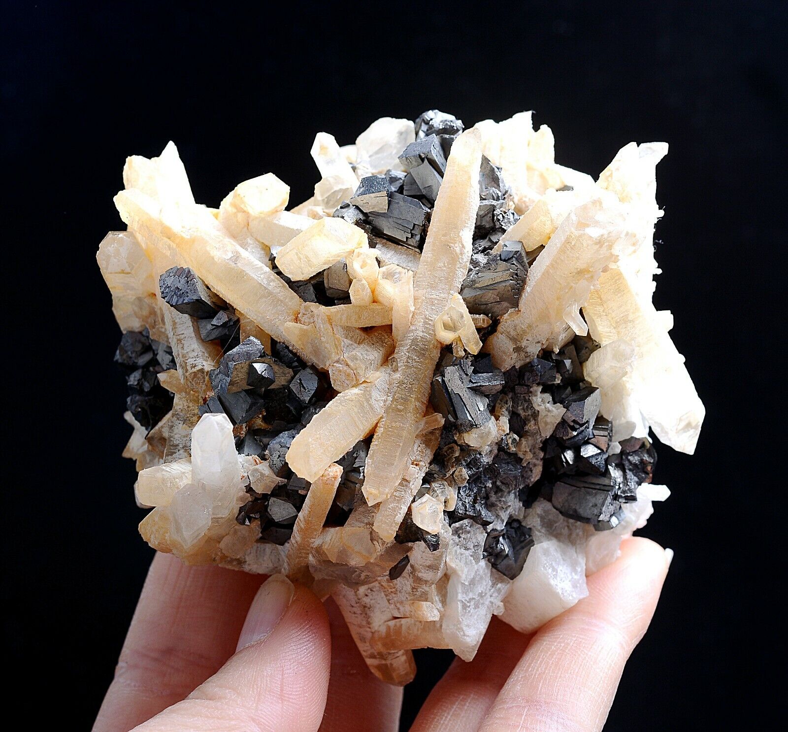 387g  Natural Rare Arsenopyrite Crystal Cluster Mineral Specimen /yaogangxian