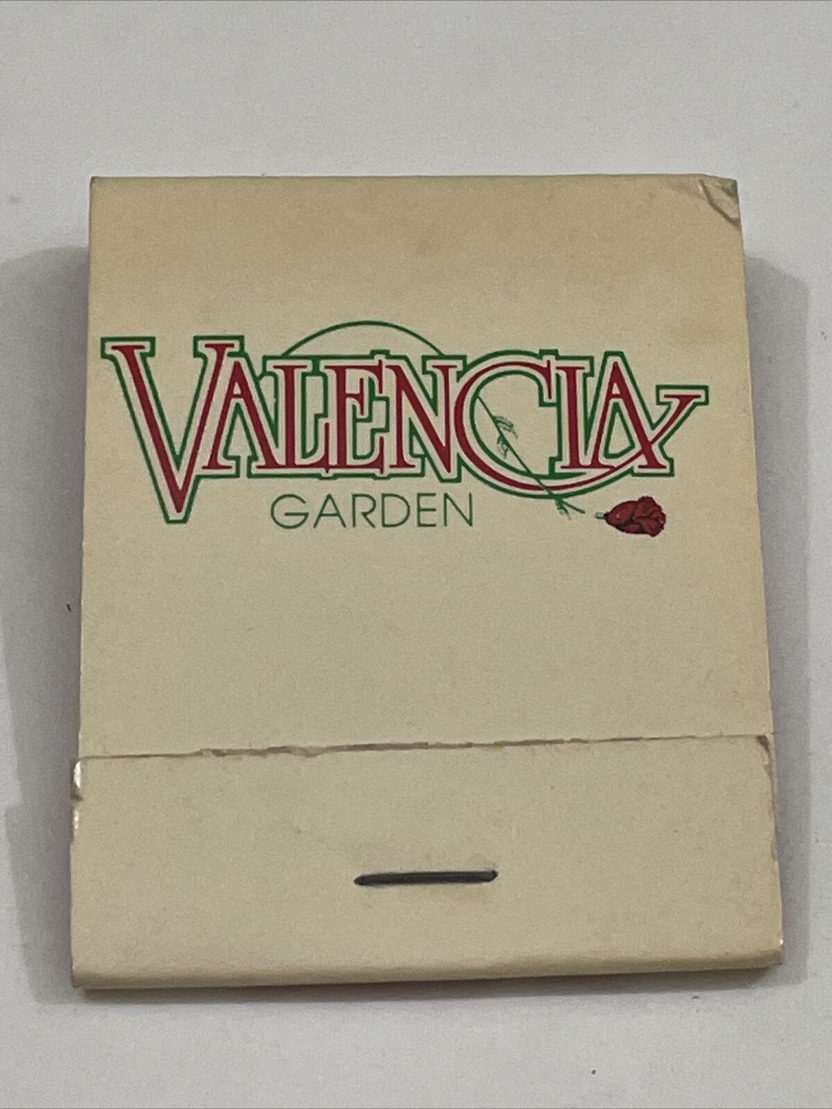 Vintage  Matchbook Cover   Valencia Garden  Tampa, Florida  gmg  unstruck