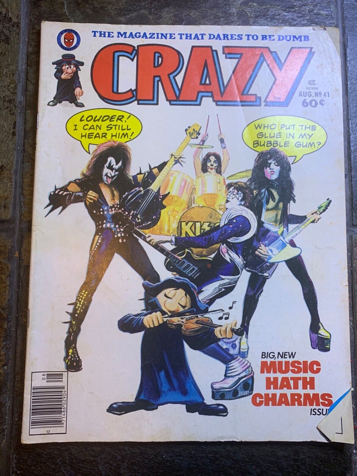 Crazy Magazine #41 Kiss - Gene Simmons VF- 7.5 1978