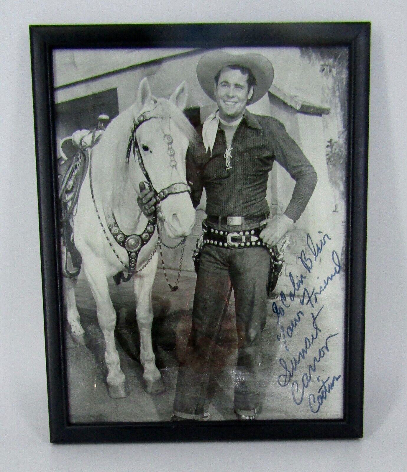 SUNSET CARSON COWBOY ACTOR - Signed / Autographed Publicity Still Photo 10x8