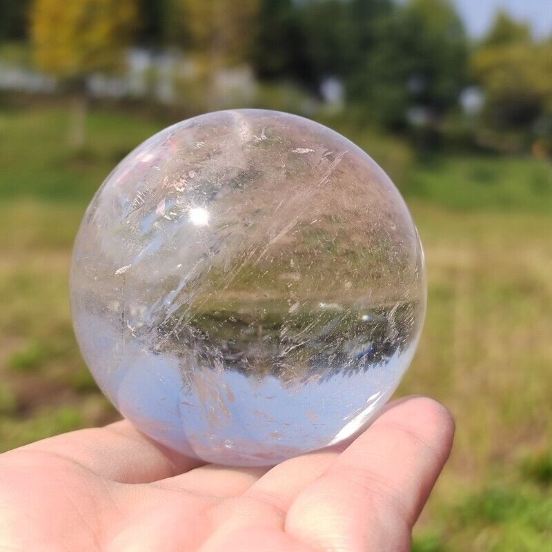 310g Top Natural clear quartz ball quartz crystal sphere healing gem WQ101