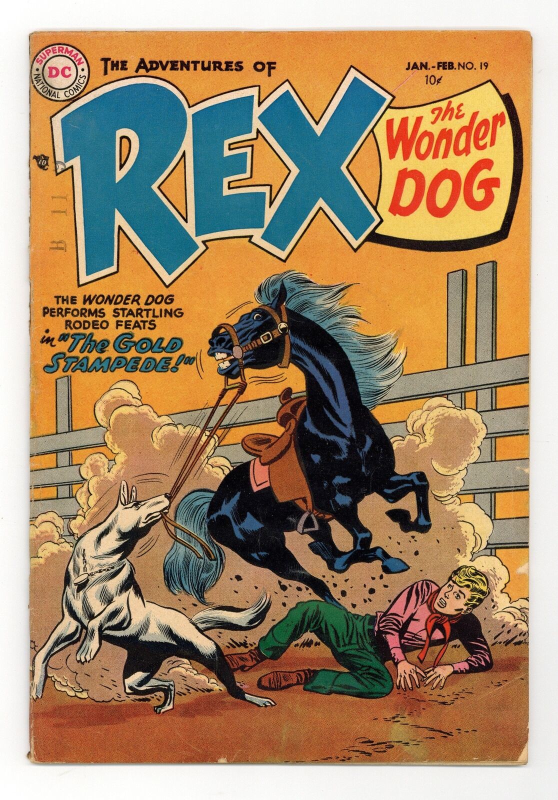 Adventures of Rex the Wonder Dog #19 GD/VG 3.0 1954